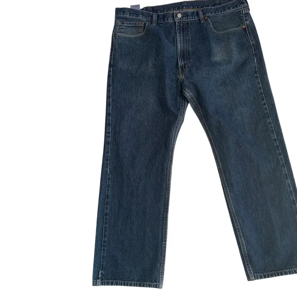 Levi's 505 Men's Size 42x30 Regular Fit Straight Leg Non-Stretch Denim Jeans
